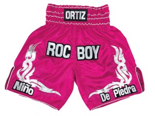 Custom Design Boxing Shorts : KNBXCUST-2041-Pink